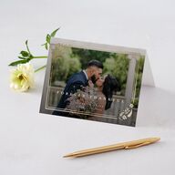 Rustic Kingdom Thank You Cards Gold Navy