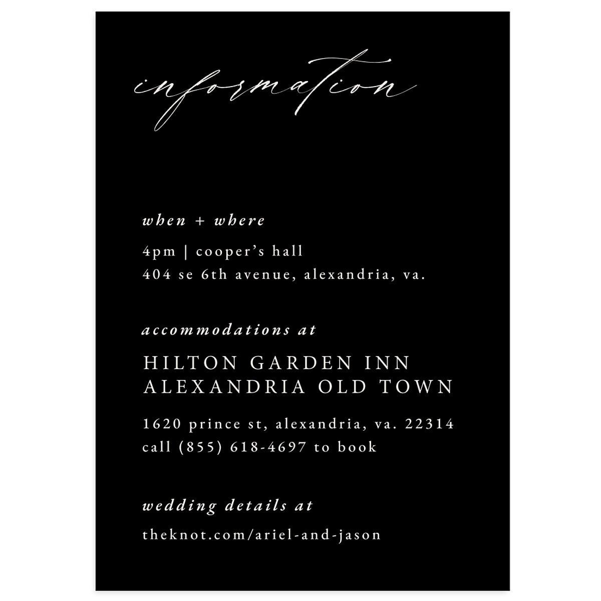 Modern Rose Wedding Enclosure Cards
