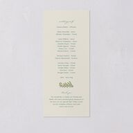 Woodland Whimsy Wedding Programs Hunter Green Signature
