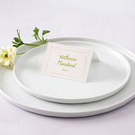 Eclectic Painted Stripes Place Cards Pear Signature