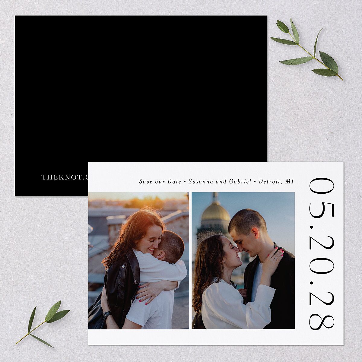 Timeless Love Save the Date Cards — view 1