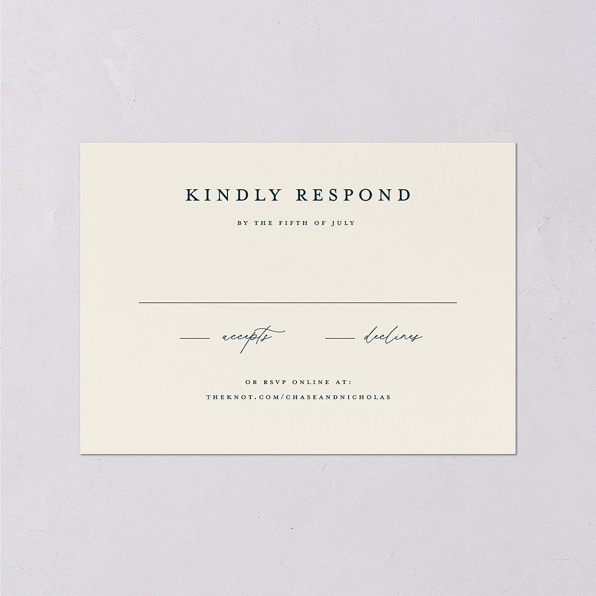 Palm Tree Icon Wedding Response Cards Tide Pool Signature Standard