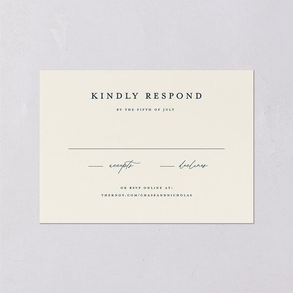 Palm Tree Icon Wedding Response Cards Tide Pool Signature Standard
