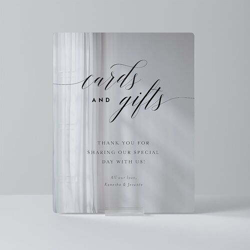 We Do Mirrored Acrylic Favor Tabletop Sign Small Midnight Standard Mirrored Acrylic S Tabletop Favor