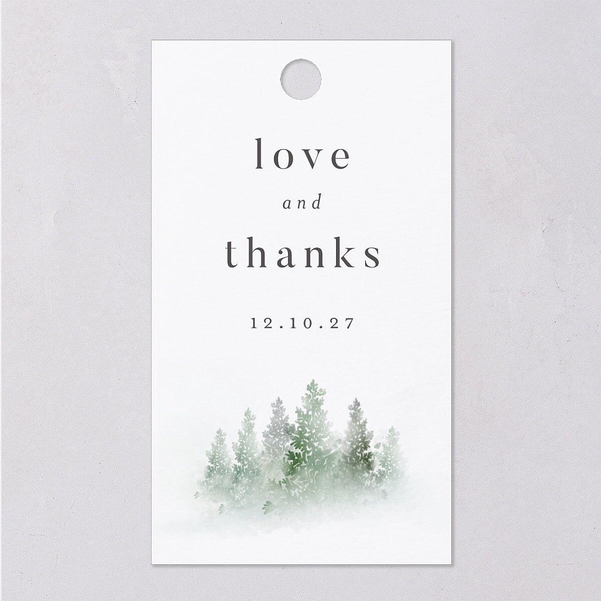 Mountain Mist Favor Gift Tags — view 7