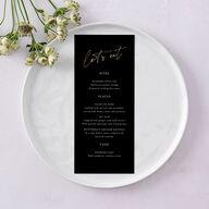 Just Love Menus Gold Licorice Signature