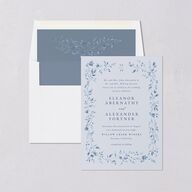 Timeless Floral Envelope Liners Standard Dusty Blue Liner