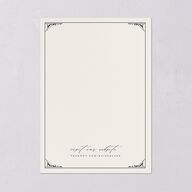 Vintage Gothic Wedding Invitations Licorice Signature Blank No