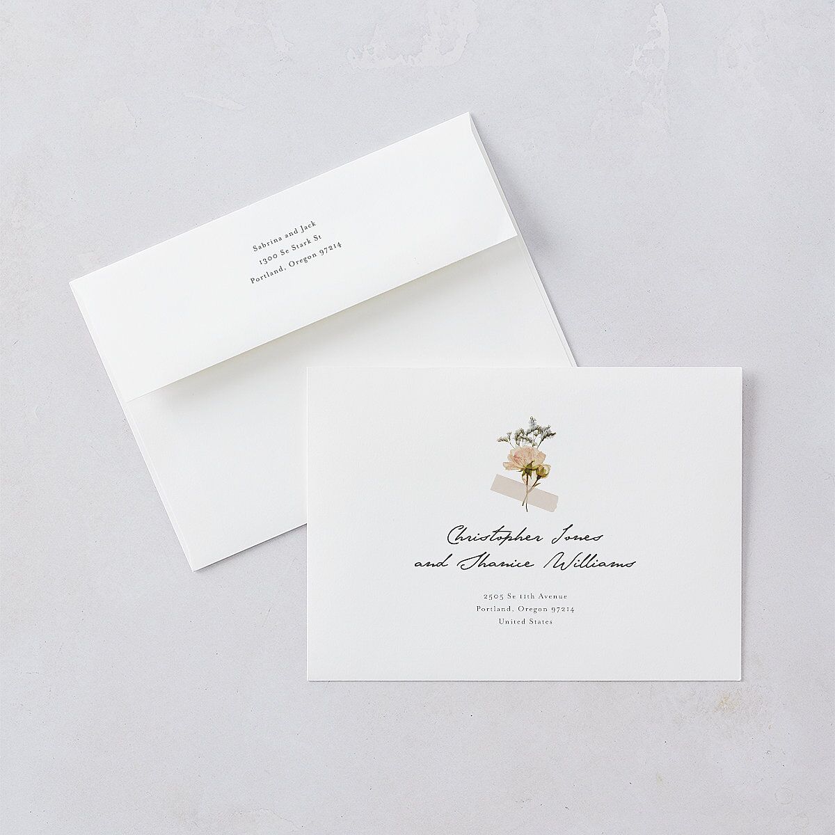 Scrapbook Photo Wedding Invitations Linen Signature Blank No Standard
