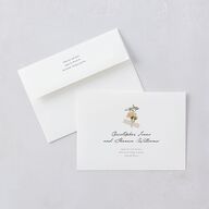 Scrapbook Photo Wedding Invitations Linen Signature Blank No Standard