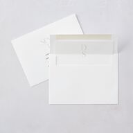 Windows Save The Date Cards Gold Pure White Signature smooth Blank No Standard