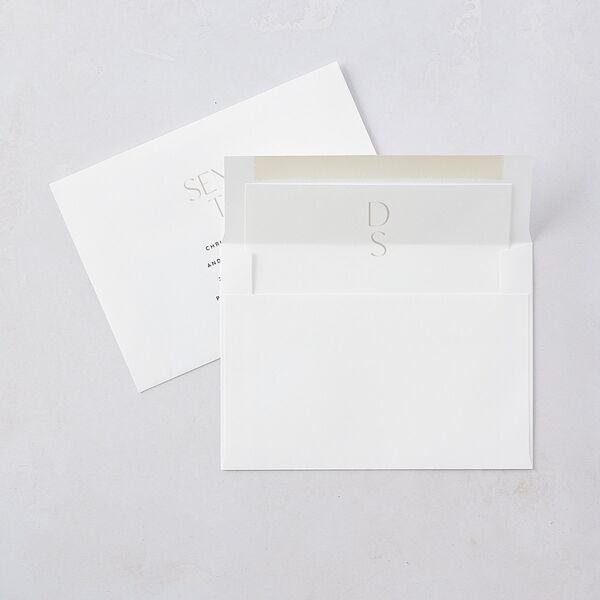 Windows Save The Date Cards Gold Pure White Signature smooth Blank No Standard