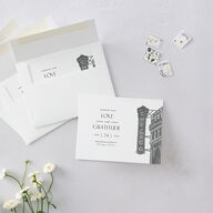 Watercolor Chicago Thank You Cards Licorice