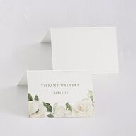 Romantic Garden Place Cards Snow Signature