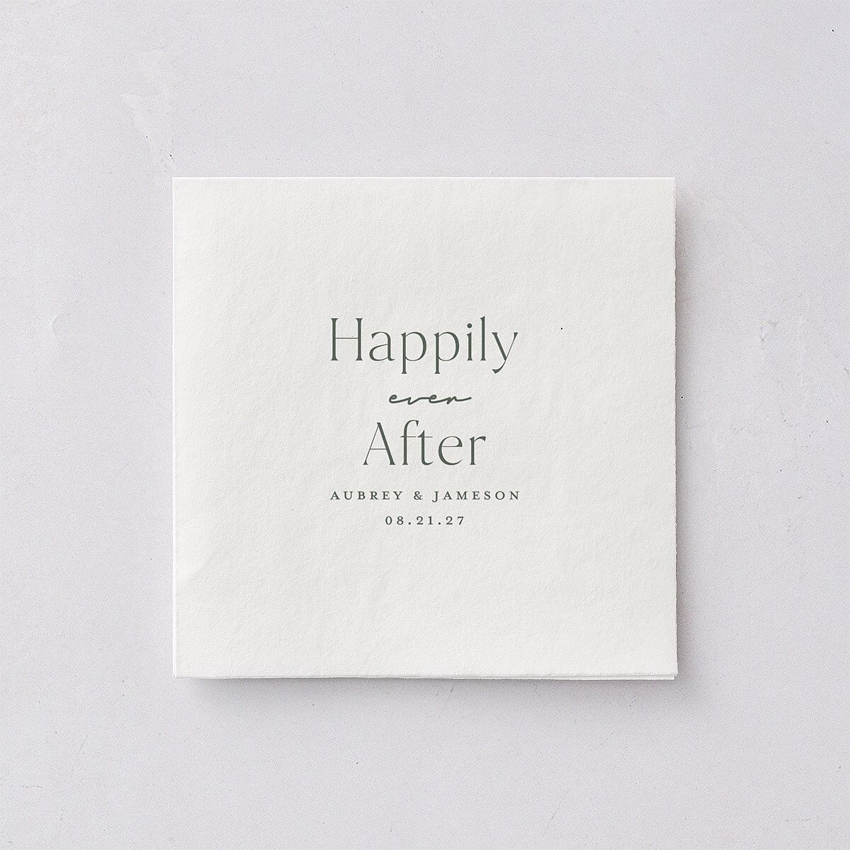 Simple Modern Wildflowers Cocktail Napkins Deep Olive Napkin Uncoined