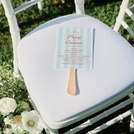 Cabana Stripes Fan Programs Pastel Blue Signature Standard