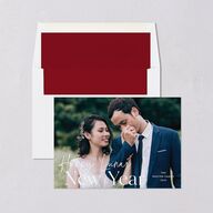 Happy Lunar New Year Holiday Cards Ruby Signature