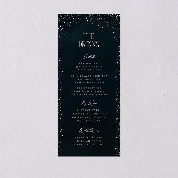 Sparkling Night Menus Navy Signature