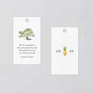 Charming Charleston Favor Gift Tags Pure White Signature