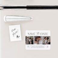 Film Strip Save The Date Magnets Pure White Magnet Paper