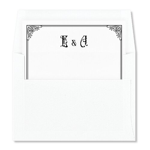 Western Gothic Envelope Liners Standard Licorice