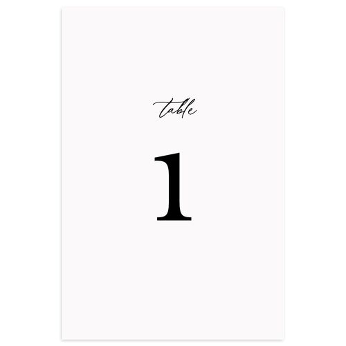 Botanical Monogram Table Numbers Licorice Signature