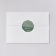 Watercolor Mountains Wedding Stickers Thyme Circle