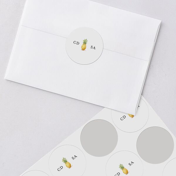 Charming Charleston Wedding Stickers Pure White Sticker