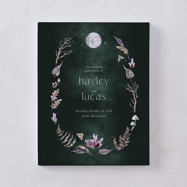 Crystal Forest Guest Books Hunter Green