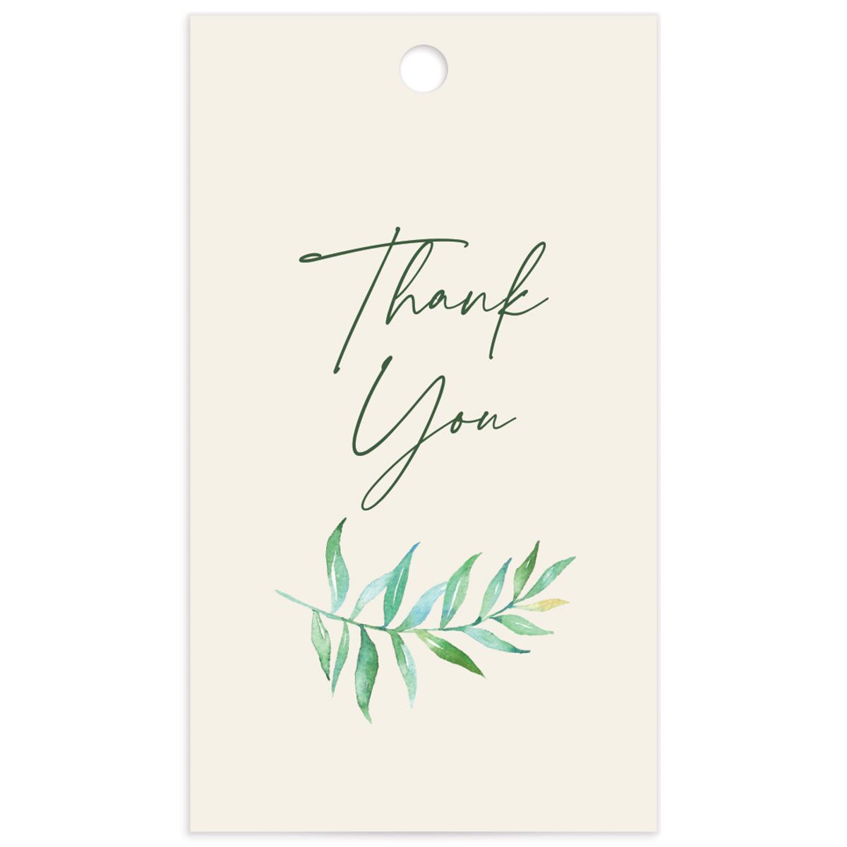 Calligraphic Botanical Favor Gift Tags