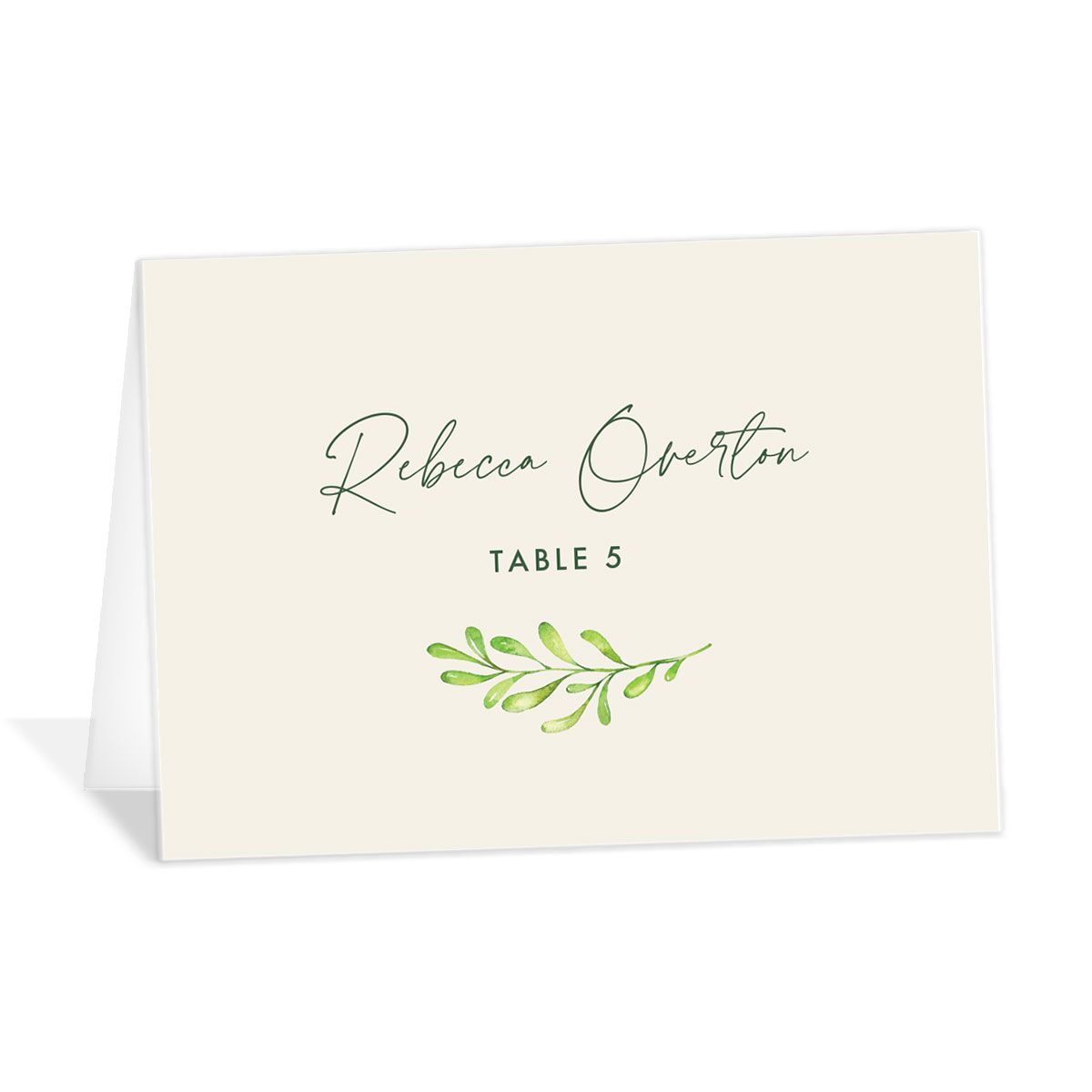 Calligraphic Botanical Place Cards