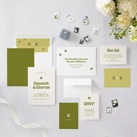 Simple Retro Daisy Wedding Invitations Meadow Signature Blank No Standard