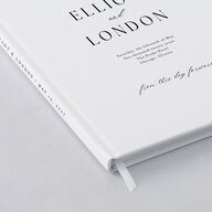 Timeless Typography Wedding Guest Book Pure White