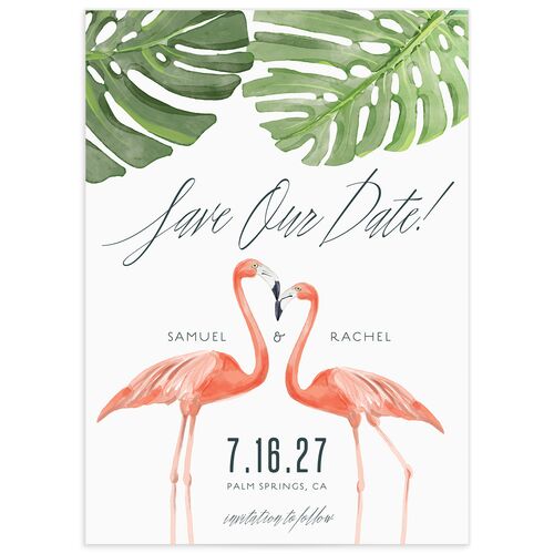 Romantic Palm Save The Date Cards - 