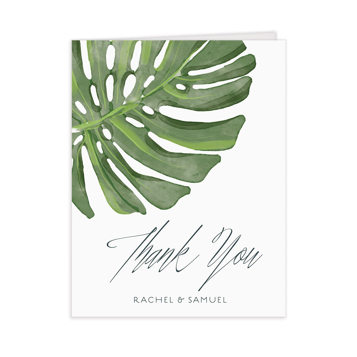 Romantic Palm Thank You Cards