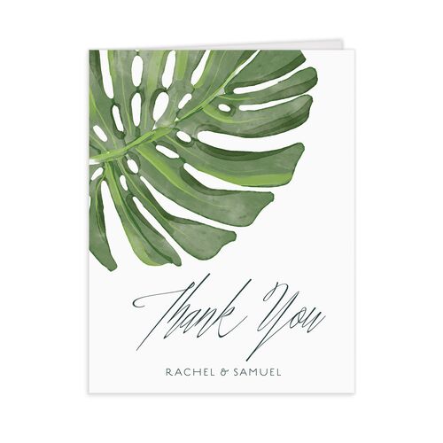 Romantic Palm Thank You Cards - 