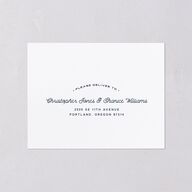 Vintage Mountain All-in-One Wedding Invitations Dusty Blue Signature Light Both Recipient and Return Addresses No