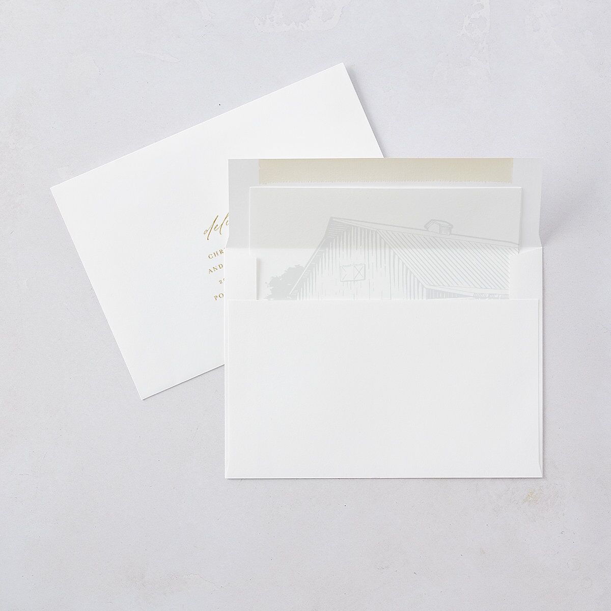 Classic Landscape Save the Date Marigold Signature smooth Blank No Standard