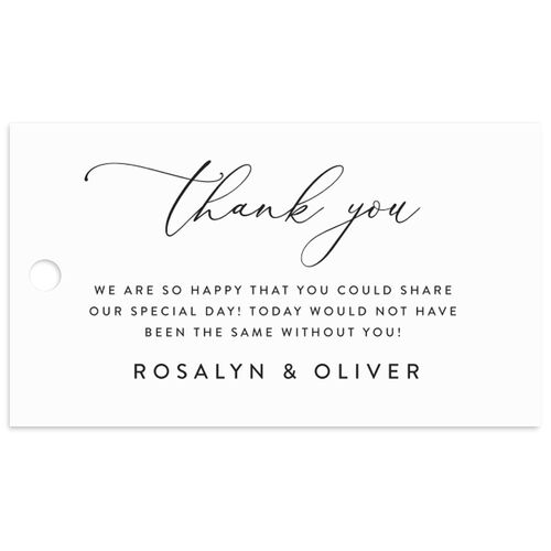 Blooming Botanical Favor Gift Tags Burgundy Signature