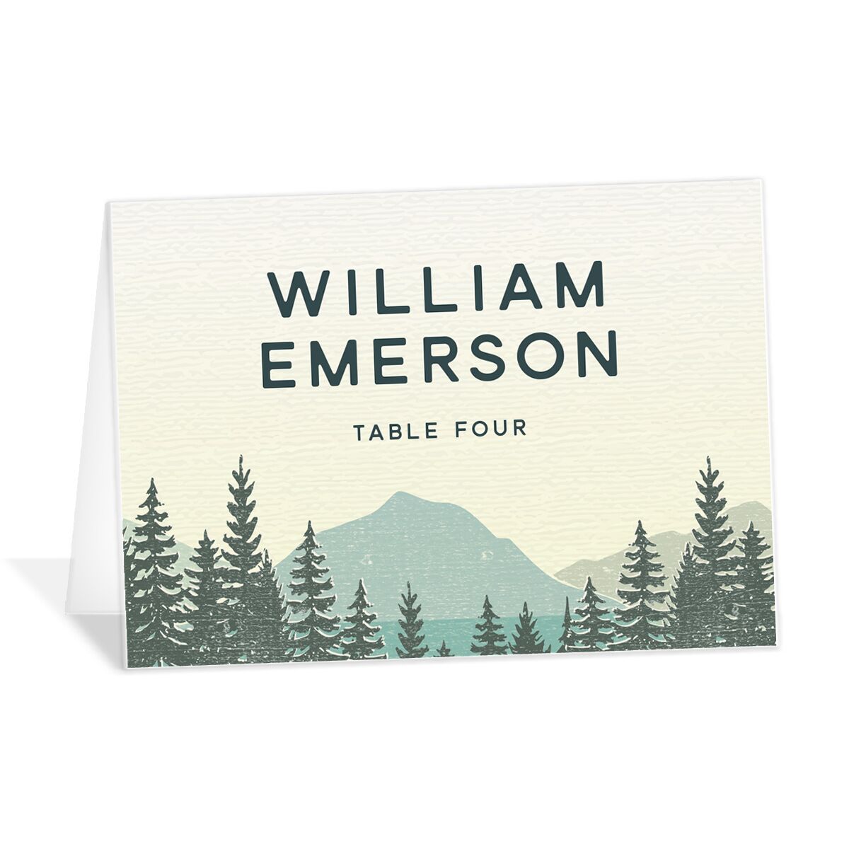 Vintage Mountain Place Cards