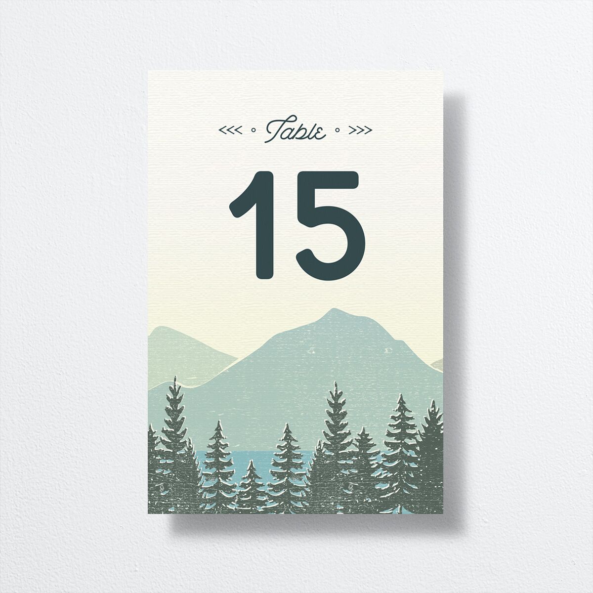 Vintage Mountain Table Numbers — view 1