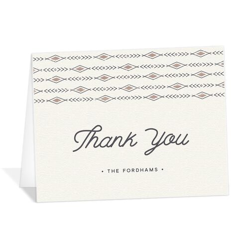 Vintage Mountain Thank You Cards Espresso