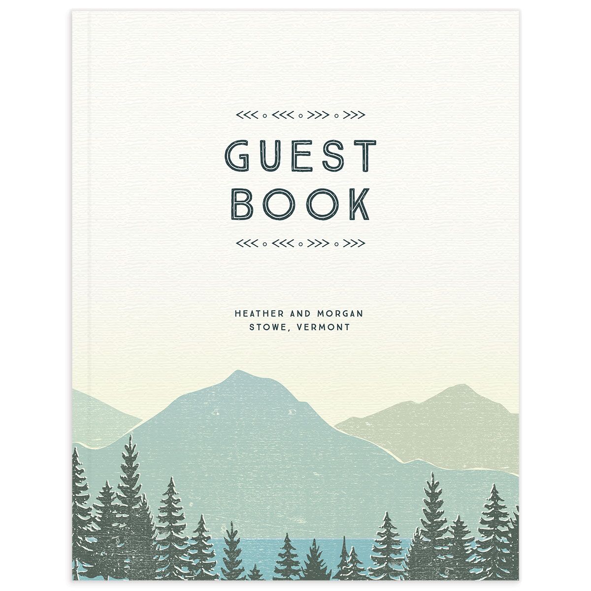Rustic Mountain Wedding Guest Book