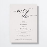 We Do Wedding Invitations Medieval Grey Signature No Standard