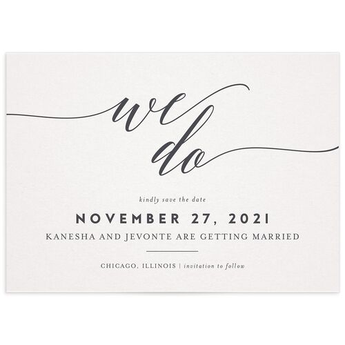 Modern Calligraphy Save the Date Cards - 