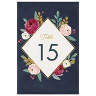 Painterly Blooms Table Numbers Shell Pink Signature