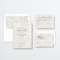 Rustic Birch Wedding Invitations Champagne Signature No
