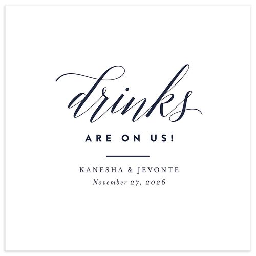 We Do Luncheon Napkins Navy Napkin Uncoined