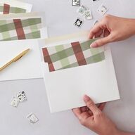 Flannel Type Envelope Liners Maroon Standard