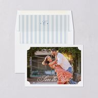 Elegant Eclectic Save the Date Cards Jewel Green Signature smooth Blank No Standard